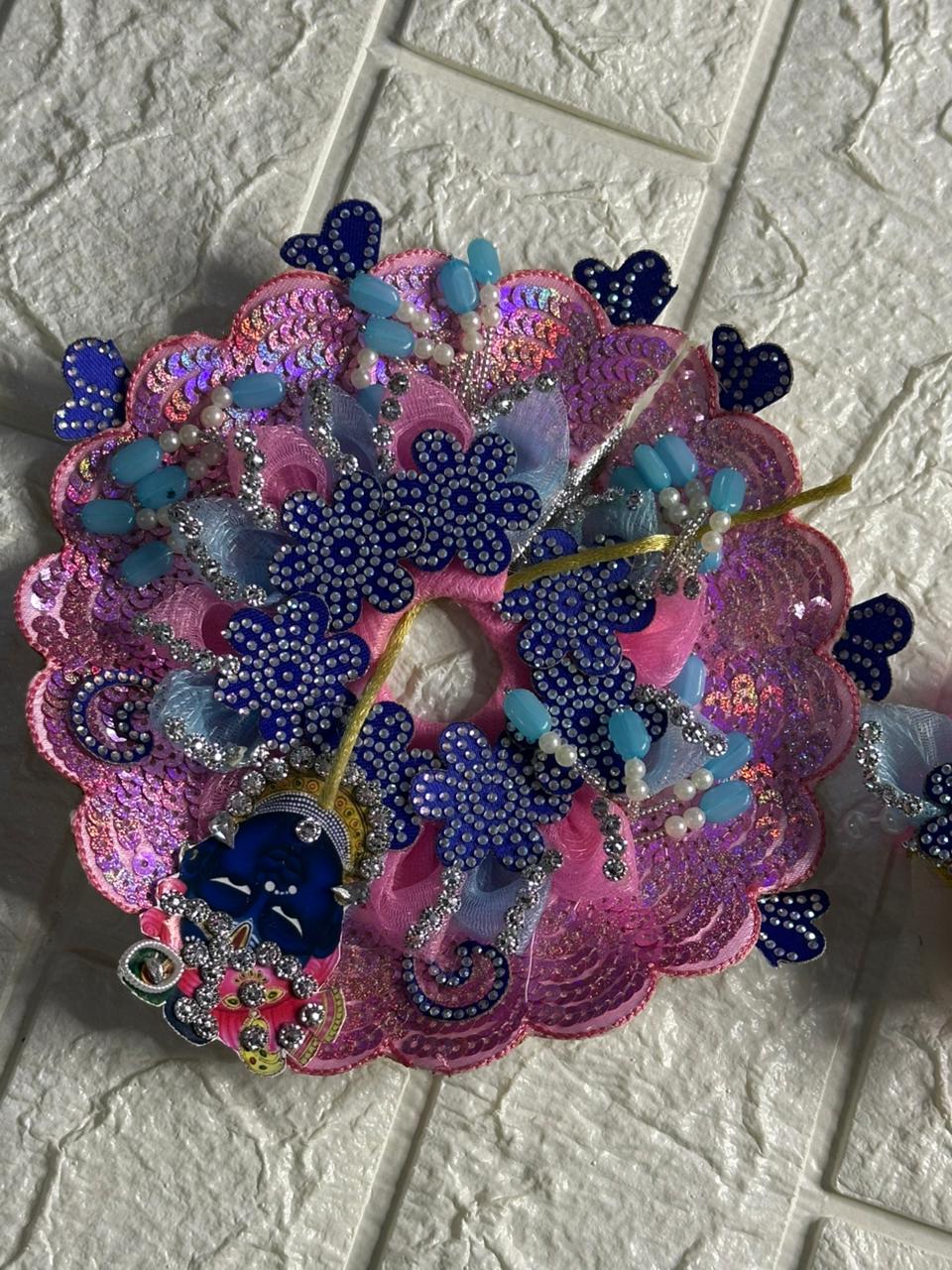 BLUE PINK FLORAL DRESS