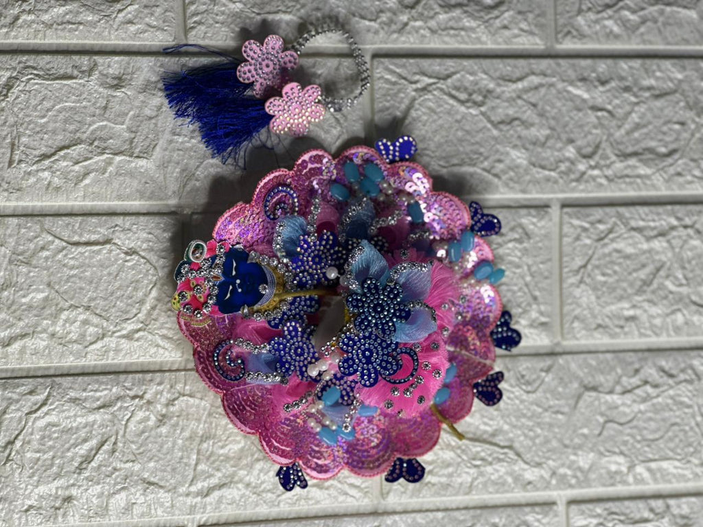 BLUE PINK FLORAL DRESS