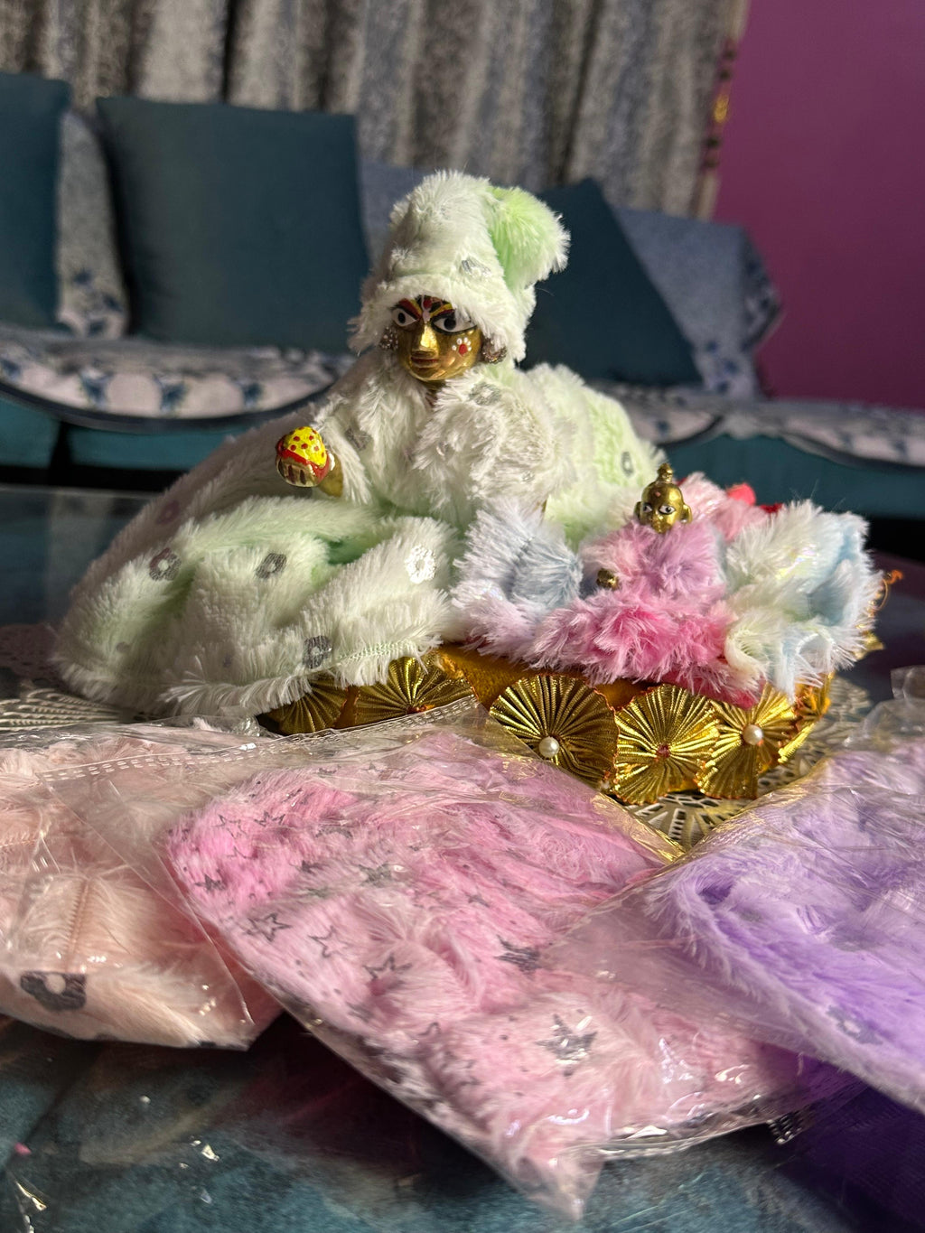 WINTER FUR DRESS (COMBO OF 2 RANDOM COLOUR DRESS)